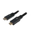 CABLU video LOGILINK, HDMI (T) la HDMI (T), 25m, conectori auriti, rezolutie maxima 4K UHD (3840 x 2160) la 30 Hz, negru, &quot;CHA0025&quot; (timbru