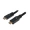 CABLU video LOGILINK, HDMI (T) la HDMI (T), 15m, conectori auriti, rezolutie maxima 4K UHD (3840 x 2160) la 30 Hz, negru, &quot;CHA0015&quot; (timbru verde 2.00
