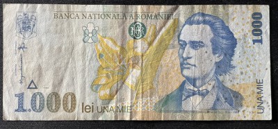 ROMANIA - 1000 LEI - 1998 foto