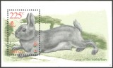 Antilele Olandeze MNH 1999 - Anul nou chinezesc iepure fauna - serie si colita