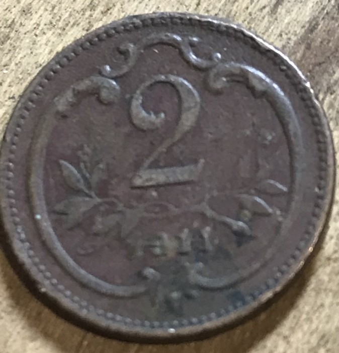MNDSTR AUT23 Austro-Ungaria 2 hellar 1911