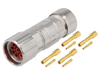 Conector M23 Mufă 8 PIN Mamă Crimpată Drept Pe Cablu EPIC KIT LS1 foto