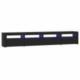 Cumpara ieftin Comoda TV cu lumini LED, negru, 240x35x40cm