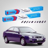 Cumpara ieftin Ștergătoare Kia Shuma I FB Hatchback 1997-2001 | Set Față Flat Premium &ndash; TeamCar&reg;