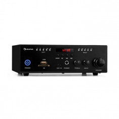 Auna Amp4 BT SE, mini amplificator stereo, bluetooth, telecomanda, negru foto