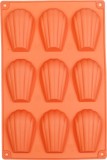 Forma silicon pentru copt MagicHome, 9 cavitati tip scoica, 20x30 cm