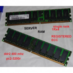 Memorie ram server 2GB PC2-3200R DDR2-400 MHZ 1Rx4 CL3 ECC REGISTERED DELL HP/COMPAQ IBM SUN foto