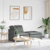 VidaXL Canapea modulară cu taburet și perne material textil gri &icirc;nchis 3321208