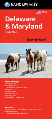 Rand McNally Easy to Read: Delaware, Maryland State Map foto