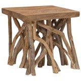 Cumpara ieftin Masuta de cafea din busteni, 40x40x40 cm, amestec lemn reciclat