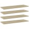 Gossi placi biblioteca, stejar sonoma, 4 buc, 60 x 20 x 1,5 cm, pal