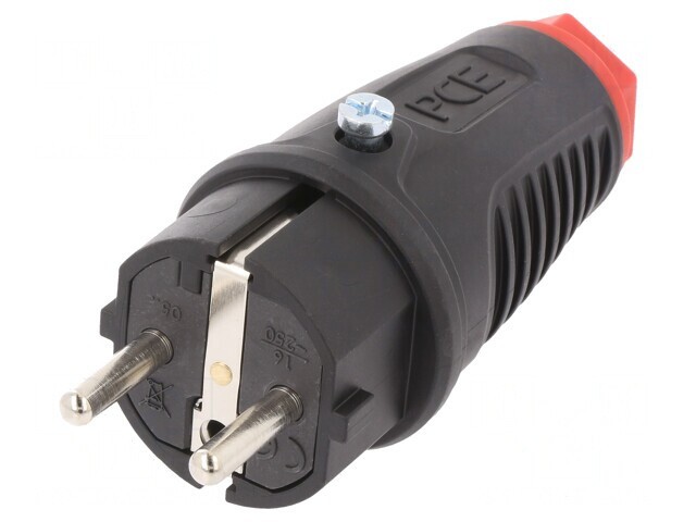 Conector Alimentare AC Tată 2P+PE 250V 16A Pe Cablu