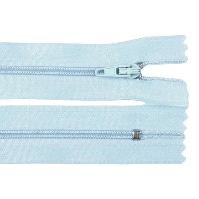 Fermoar spiralat nedetasabil Crisalida, lungime 20 cm Bleu