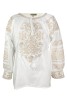 Bluza tip ie dama B23, alb/crem, marime XL
