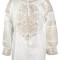 Bluza tip ie dama B23, alb/crem, marime 3XL