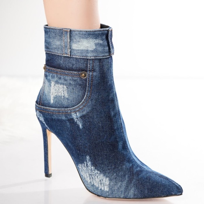 Ghete dama Bleumarin din Textil-Blug Carson, 40