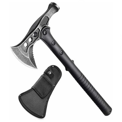 Topor 2 in 1, IdeallStore&amp;reg;, cu ciocan si husa, otel inoxidabil, 39 cm foto