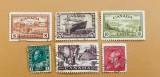 Canada Clasică 1930-1950 Seria Industriilor, Peisaje și Monarhi Regele George V și VI Lot 6 Valori Ștampilate - OREF1