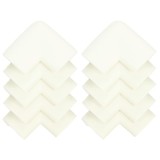 Set 10 protectii colturi pentru siguranta copii, 60x35mm, spuma EPE, crem Household NewTrend
