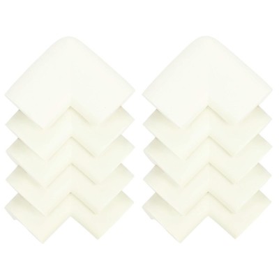 Set 10 protectii colturi pentru siguranta copii, 60x35mm, spuma EPE, crem Household NewTrend foto