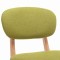 Scaune de bar, 2 buc., verde, material textil - 6