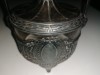 SUPERB CENTRU DE MASA METAL SI CRISTAL , ANII 1900