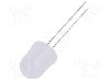 Dioda LED, 10mm, alb cald, 8400...10000mcd, 20mA, 2,7...3,4V, OPTOSUPPLY - OSM54KA132A