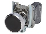 Comutator acționat prin apăsare 22mm 1 NO negru