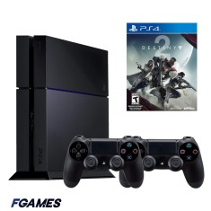 Consola Sony Playstation 4 Ps4 500gb + Doua Controllere + Destiny 2 PlayStation 4, Second-Hand