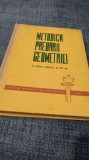 METODICA PREDARII GEOMETRIEI IN SCOALA GENERALA DE OPT ANI-BOGDANOV ZLATE 1965