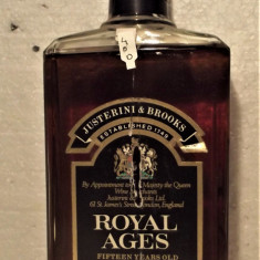 whisky ROYAL AGES, 15YO, IMP. DATEO ITALY, CL. 75 gr 43 ANII 1960