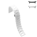 Curea ceramica, compatibila cu Samsung Galaxy Watch Ultra2, Telescoape QR, 22mm, Magnolia White
