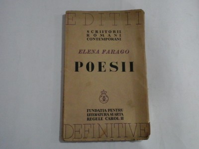 POESII - ELENA FARAGO foto