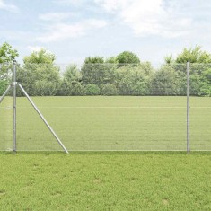 vidaXL Gard din s&acirc;rmă sudată Argintiu 1.4 x 25 m Oțel