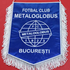 Fanion (de protocol-brodat) fotbal - FC "METALOGLOBUS" Bucuresti