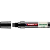 Marker cu vopsea pe baza de apa Edding Ecoline 52, corp din plastic reciclat, varf tesit, 4-15 mm, negru