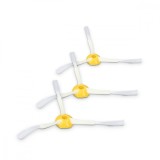 Set 3 Perii laterale pentru aspirator iRobot Roomba 700/Roomba 600/Roomba 500, Kwmobile, Alb/Galben, Plastic, 49136.01