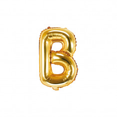 Balon Folie Litera B Auriu, 35 cm