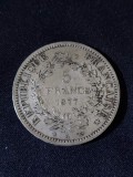 Franța 1877 A - 5 franci - Monedă de argint, Europa