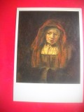 HOPCT 23303 PORTRET DE FEMEIE- BATRANA- REMBRANDT H R [ 1606-1669] --MUZEE RUSIA - CP PICTURA --NECIRCULATA