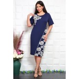 Rochie de Ocazie cu broderie Blis BleumarinMarimea