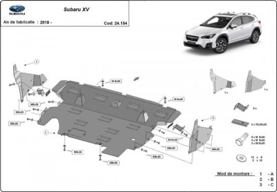 Scut motor metalic Subaru XV 2018-2022 foto