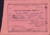 HST A261 Bilet de călătorie creditat 1943 CFR