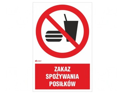 Indicator de protecție interzicere PVC 200x300 mm foto