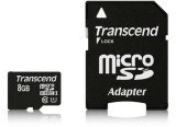 Card de memorie Transcend TS8GUSDU1, microSDHC, 8GB, Clasa 10, UHS-I + Adaptor microSD