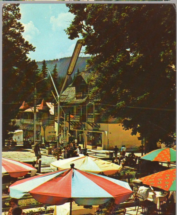 CPIB 15215 - CARTE POSTALA - BORSEC, TERASA, UMBRELE