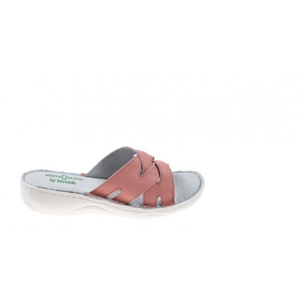 Saboti medicali femei, din piele naturala box Med-Line BR472ROZ