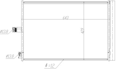 NRF 350457 EASY FIT Condensator, climatizare foto