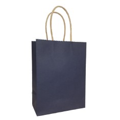 Sacose Hartie, 32x12x41 cm, 100 Buc/Bax, Albastru Inchis, Sacosa Cadou cu Maner, Plasa Hartie, Sacosa Hartie Kraft, Ambalaj Cadou cu Maner, Sacosa Uni foto
