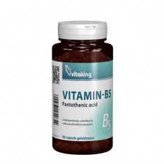 Vitamina B5 (acid pantotenic) 200mg, 90cps, Vitaking